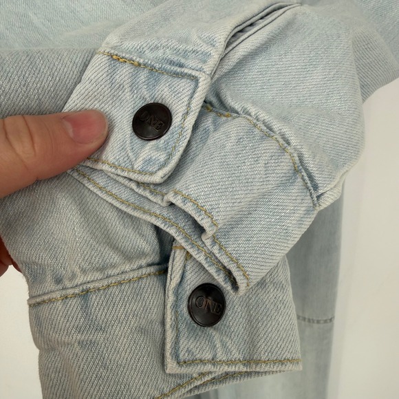 ONE TEASPOON ANGEL CLAUDIA OVERALL DENIM JUMPSUIT XS NWT - Picture 11 of 14